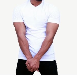 Unisex White Jersey Short Sleeve T-Shirt, XL